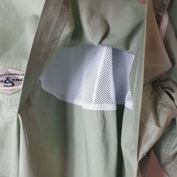 Hook & Tackle Mens Fishing Shirt 3XL Sage Green Gulf Stream Outdoors Pockets - Picture 4 of 10